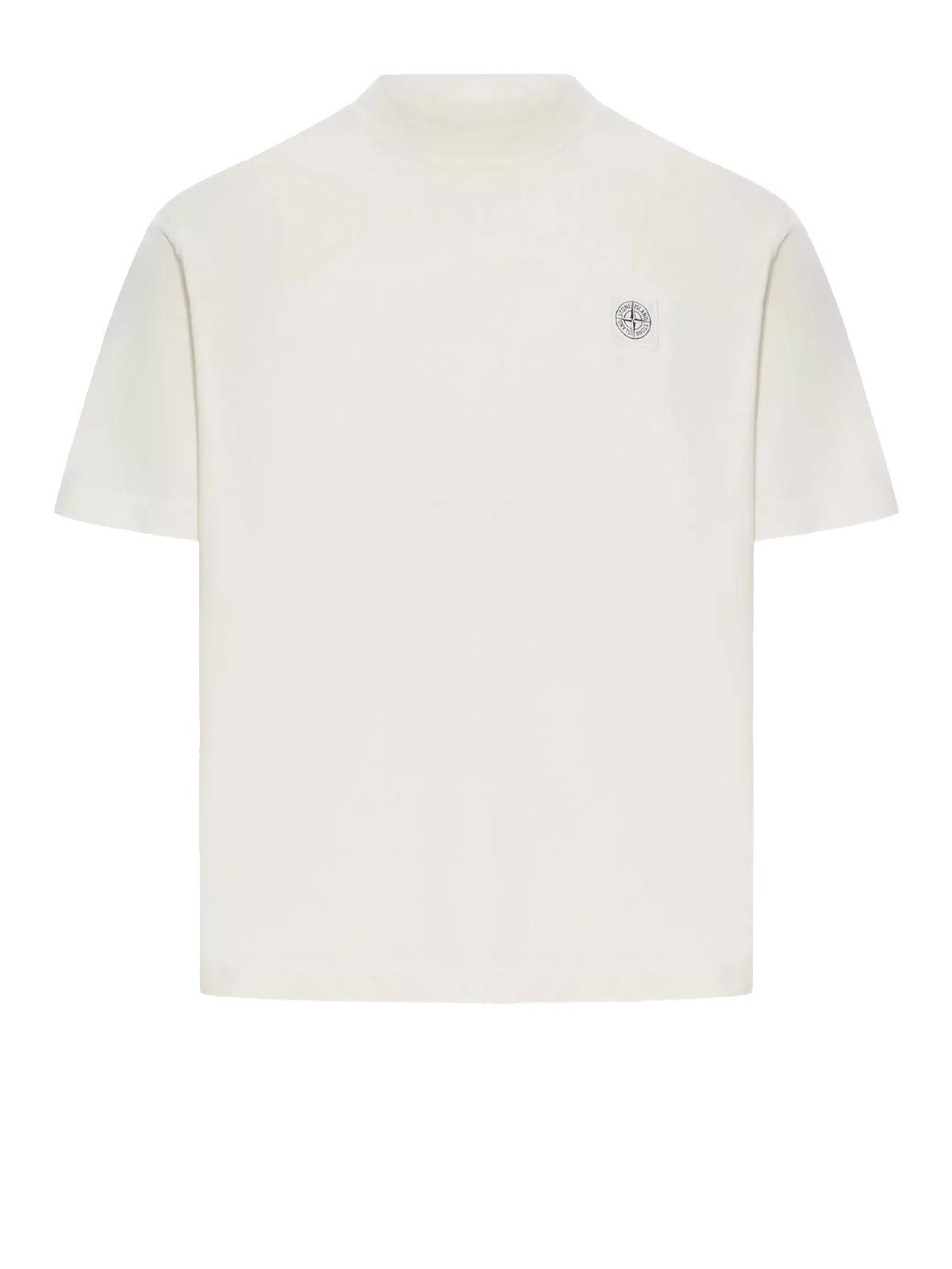 STONE  ホワイト Tシャツ white Stone Island short-sleeve T-shirt | Quaranta Boutique Stone